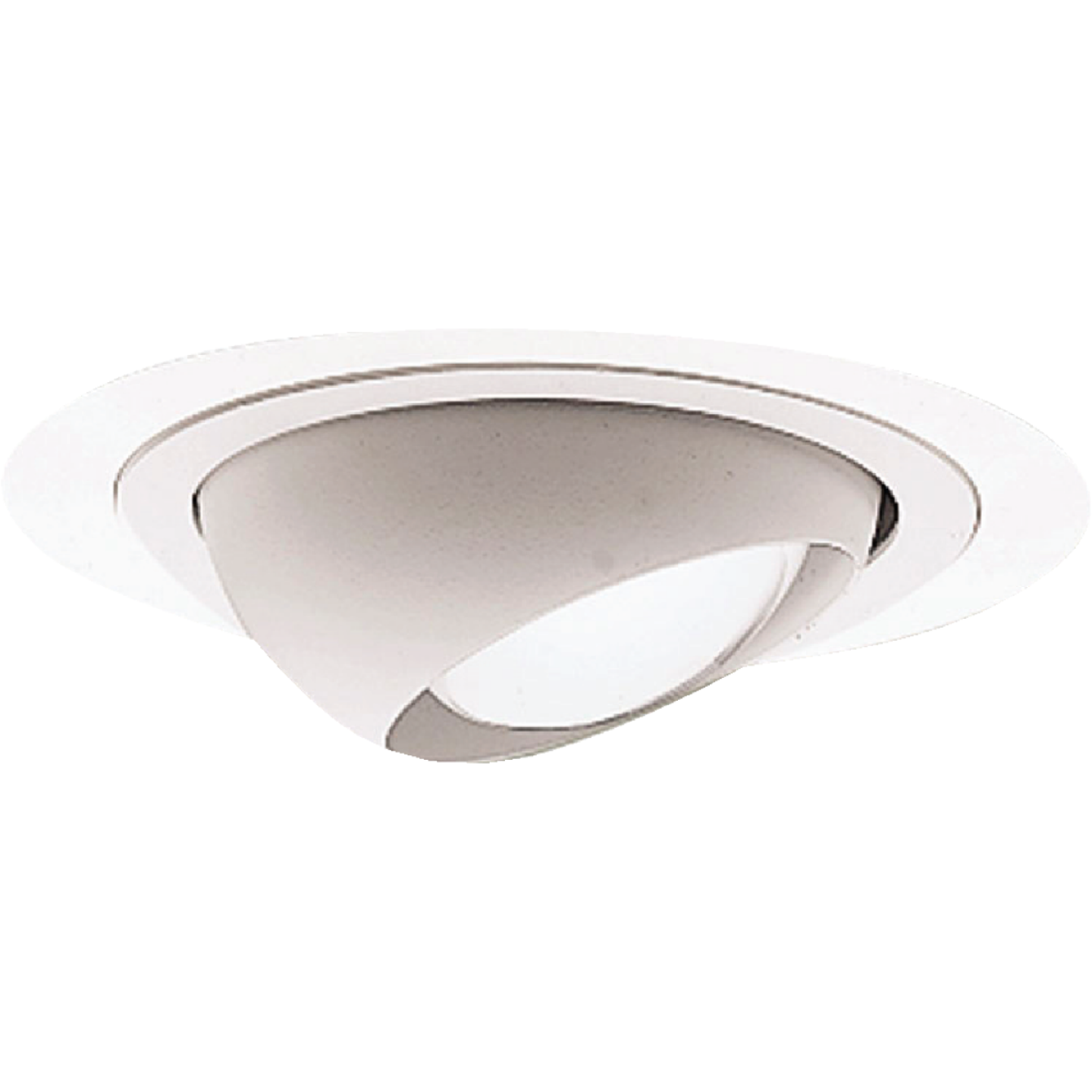 Halo 4 In. White Eyeball Recessed Fixture Trim Image 1