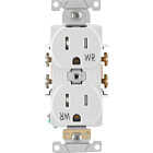 Leviton 15A White Tamper & Weather Resistant Commercial Grade 5-15R Duplex Outlet Image 2