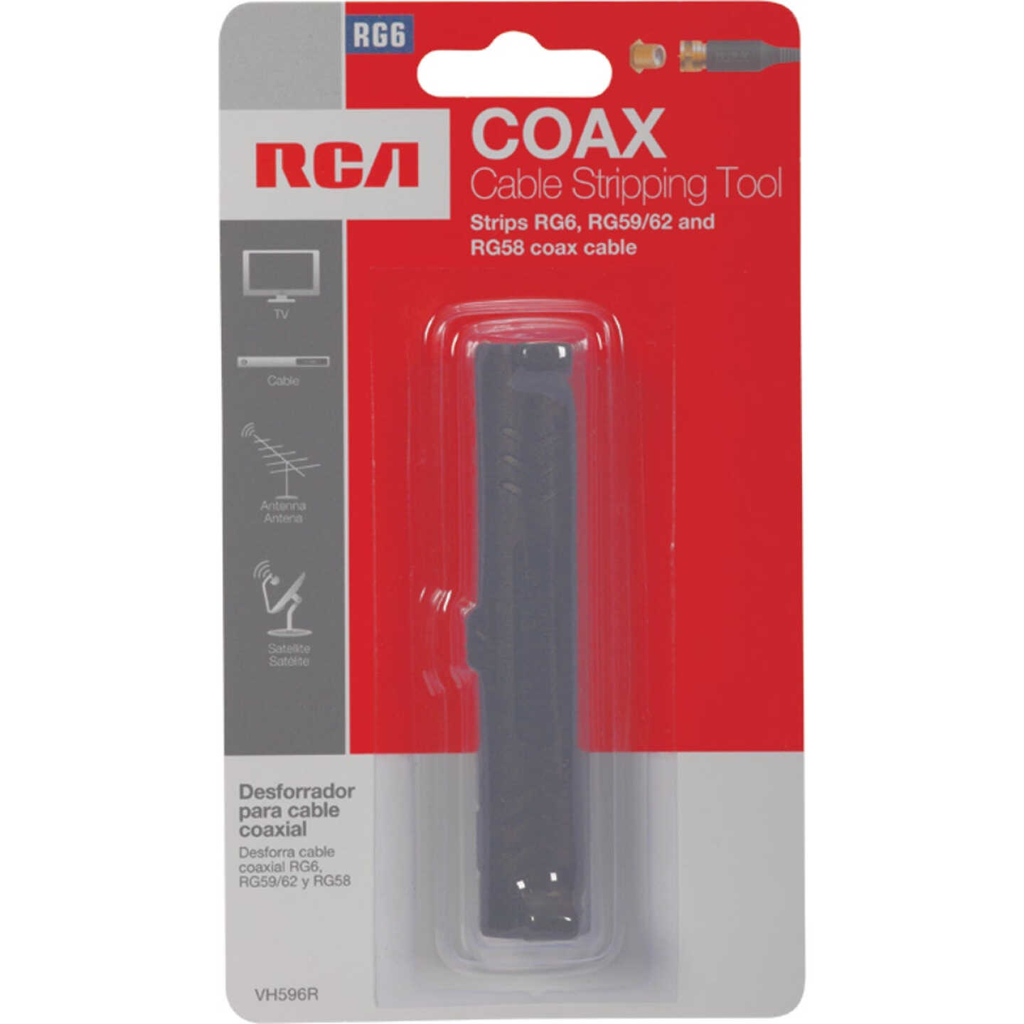 RCA RG-6 & RG-59 Plastic Coaxial Cable Stripper Image 1