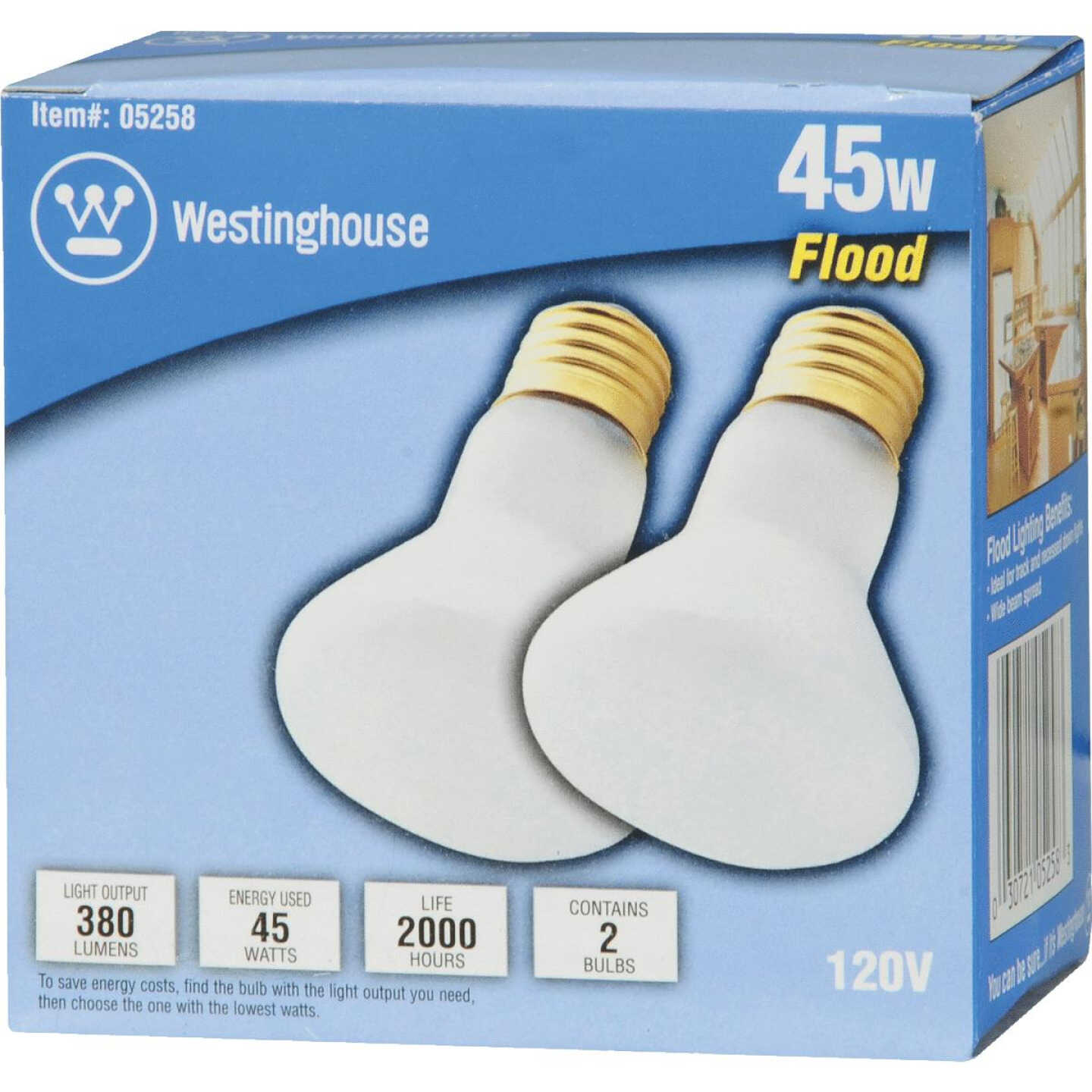 45W REFLECTOR FLOOD BULB Image 2