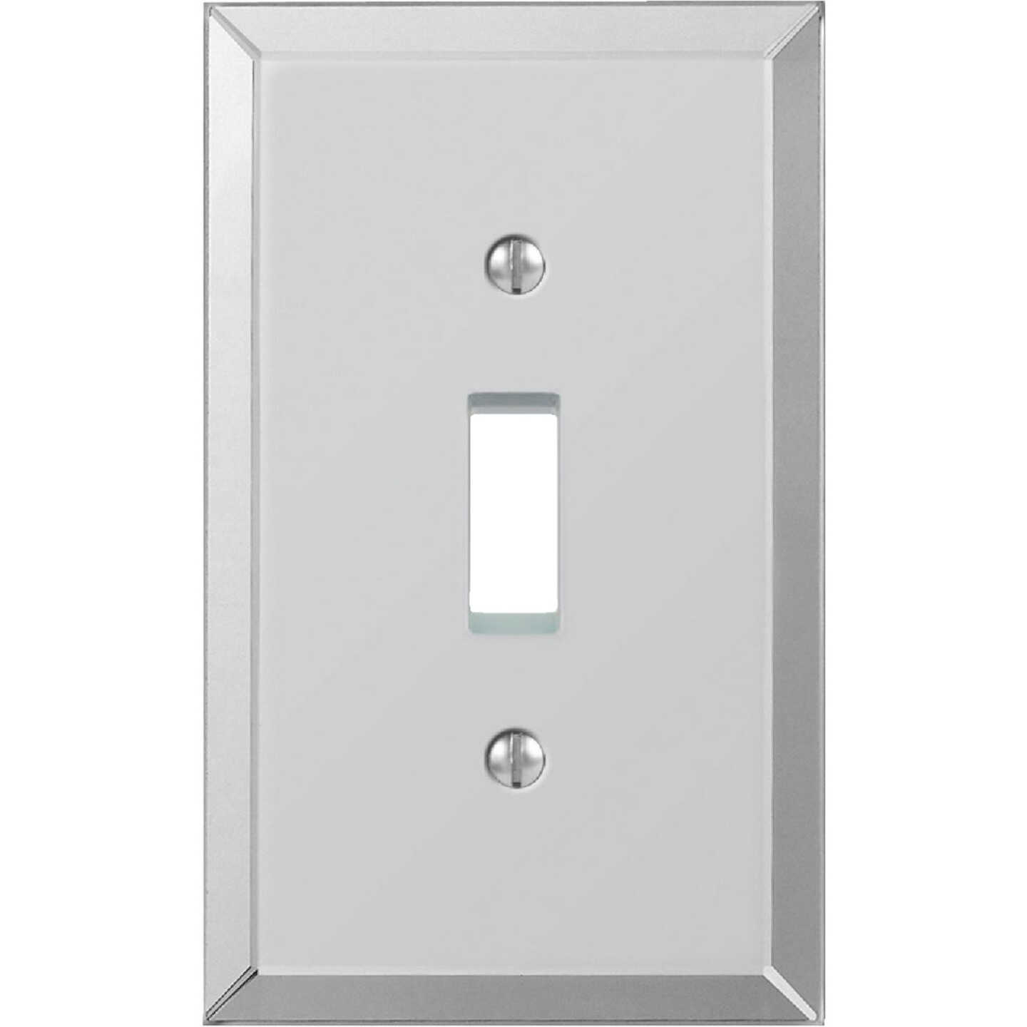 Amerelle 1-Gang Acrylic Beveled Mirror Toggle Switch Wall Plate Image 1