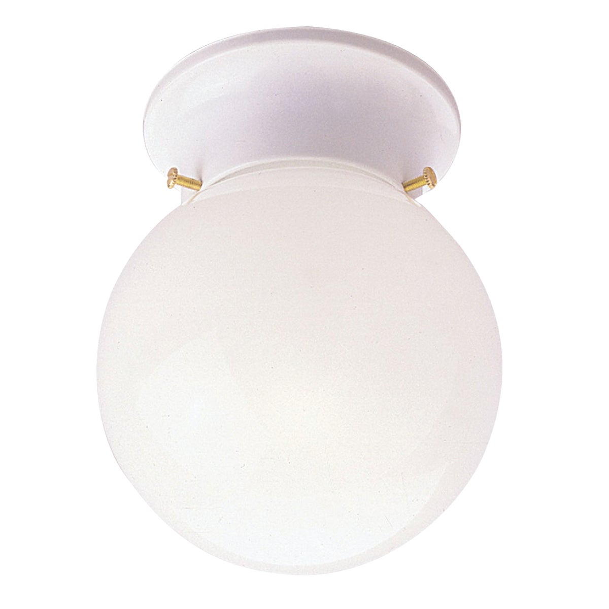 Canarm 6 In. White Incandescent Flush Mount Ceiling Light Fixture