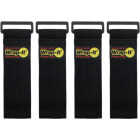 Wrap-It Storage Super-Stretch 12 In. x 2 In. Elastic Hook & Loop Cinch Straps (4-Pack) Image 1