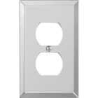 Amerelle 1-Gang Acrylic Outlet Wall Plate, Beveled Mirror Image 1