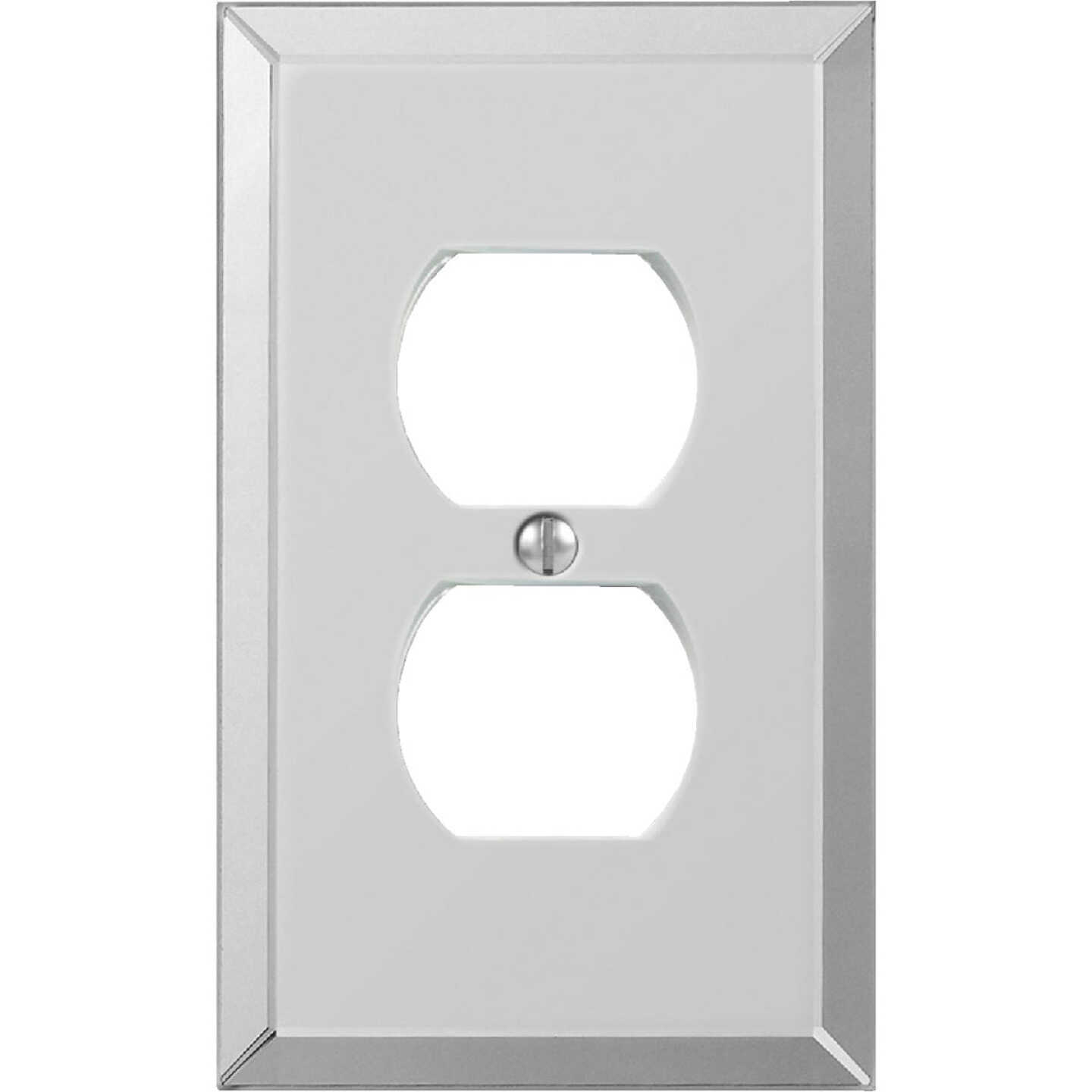 Amerelle 1-Gang Acrylic Outlet Wall Plate, Beveled Mirror Image 1