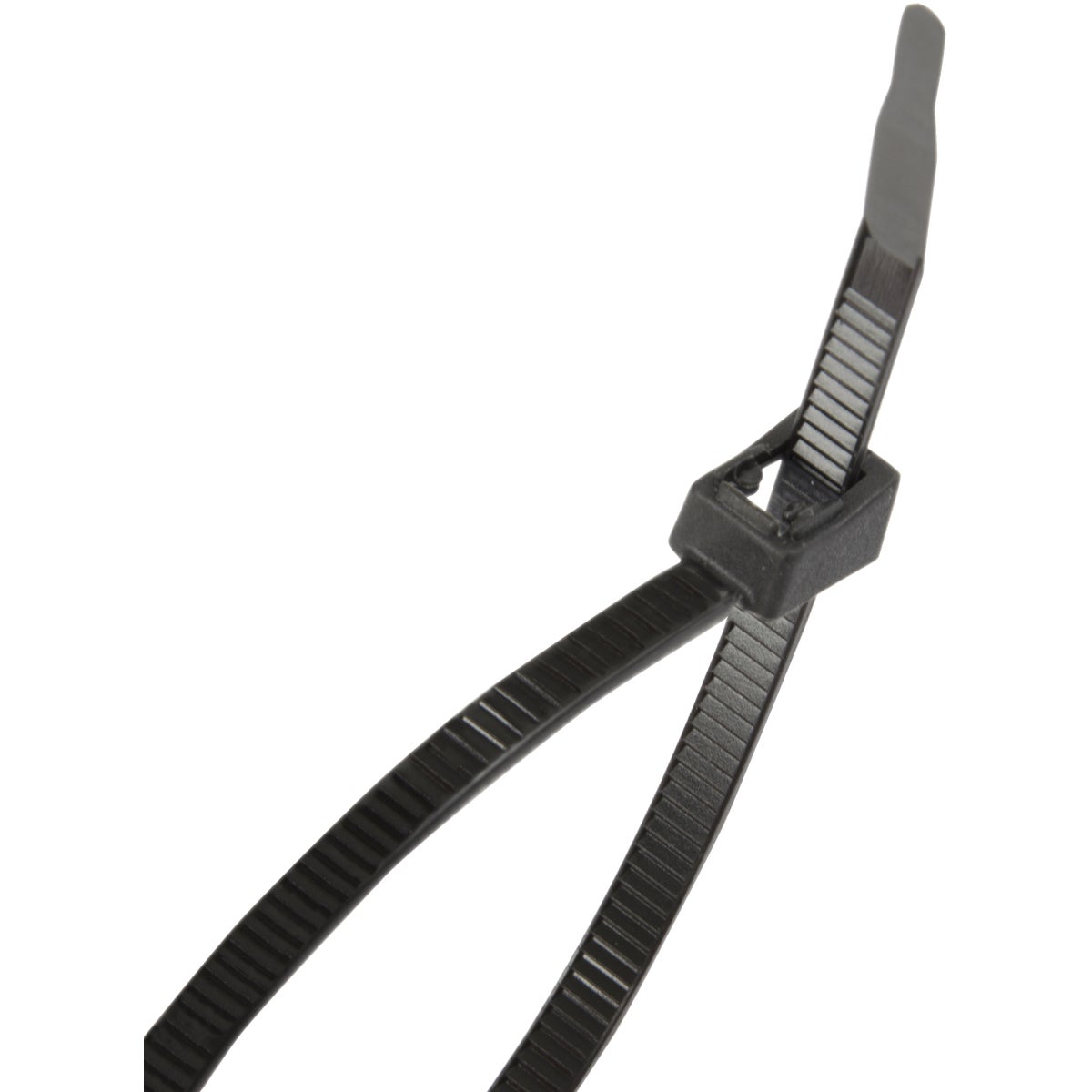 Gardner Bender Cutting Edge 11 In. x 0.169 In. Black Nylon Self-Cutting Cable Tie (50-Pack) Image 2