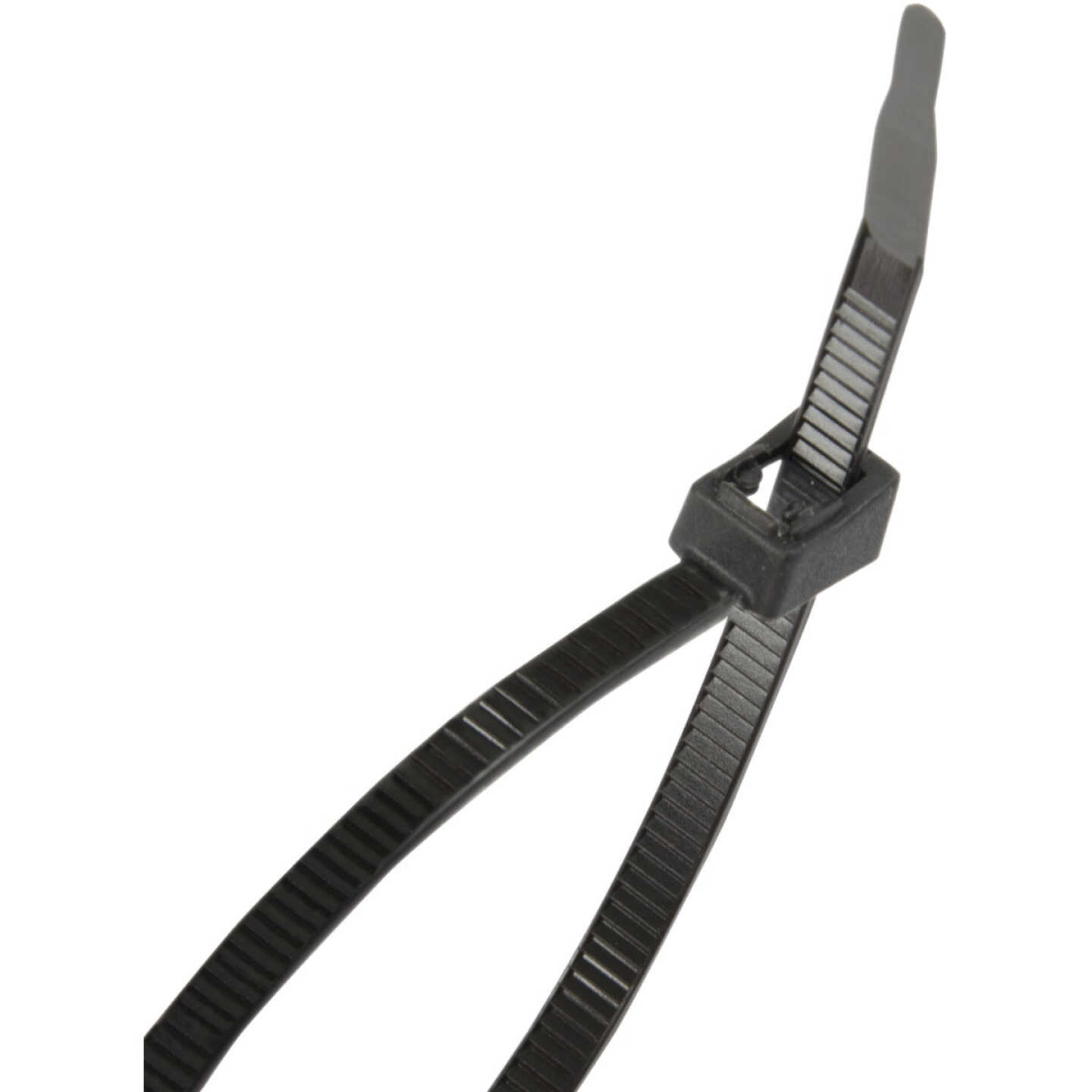 Gardner Bender Cutting Edge 11 In. x 0.169 In. Black Nylon Self-Cutting Cable Tie (50-Pack) Image 2