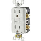 Leviton Self-Test 15A White Tamper-Resistant Slim GFCI Outlet with LED Indicator Light Image 5