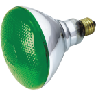 Satco 100W Green Medium Base BR38 Incandescent Floodlight Light Bulb Image 1