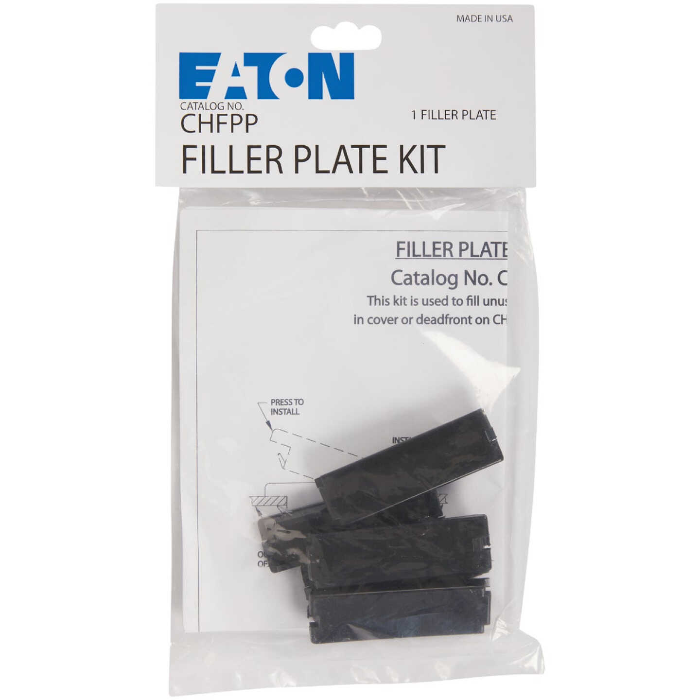 Eaton 3/4 In. CH Load Center Breaker Filler Plate (5-Pack) Image 2