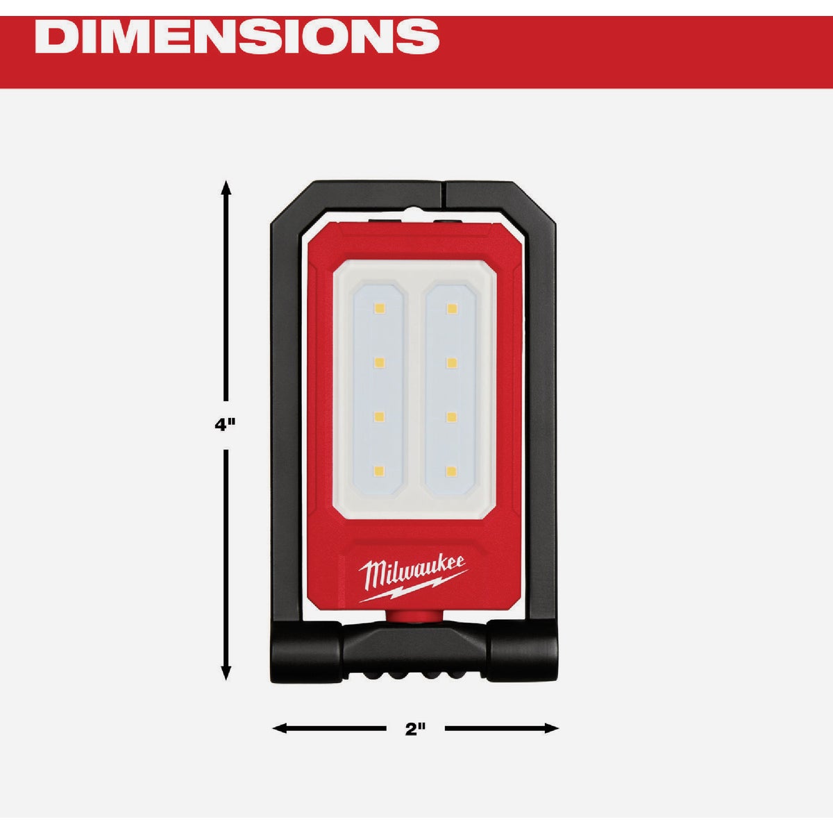 Milwaukee 500 Lm. LED Rechargeable Low-Profile Magnetic Task Light Image 2