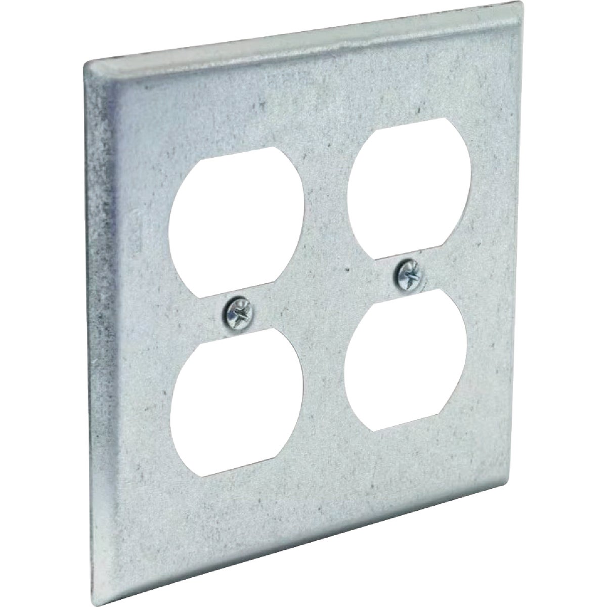 Southwire 2-Gang Duplex Outlet 4 In. Steel Handy Box Cover