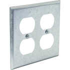 Southwire 2-Gang Duplex Outlet 4 In. Steel Handy Box Cover Image 1