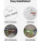 Metalux 4 Ft. LED CCT Lumen Selectable Strip Light Ceiling Fixture Image 3