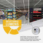 Metalux 4 Ft. LED CCT Lumen Selectable Strip Light Ceiling Fixture Image 4