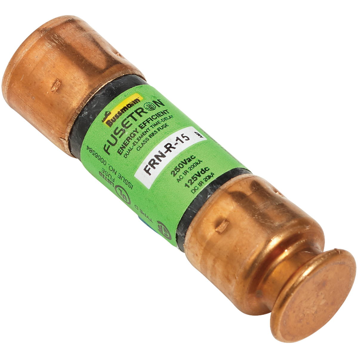 Bussmann 15A FRN-R Cartridge Heavy-Duty Time Delay Cartridge Fuse (2-Pack) Image 3