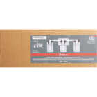 Canarm Britton 3-Light Brushed Nickel Vanity Bath Light Fixture, Clear Glass Image 4