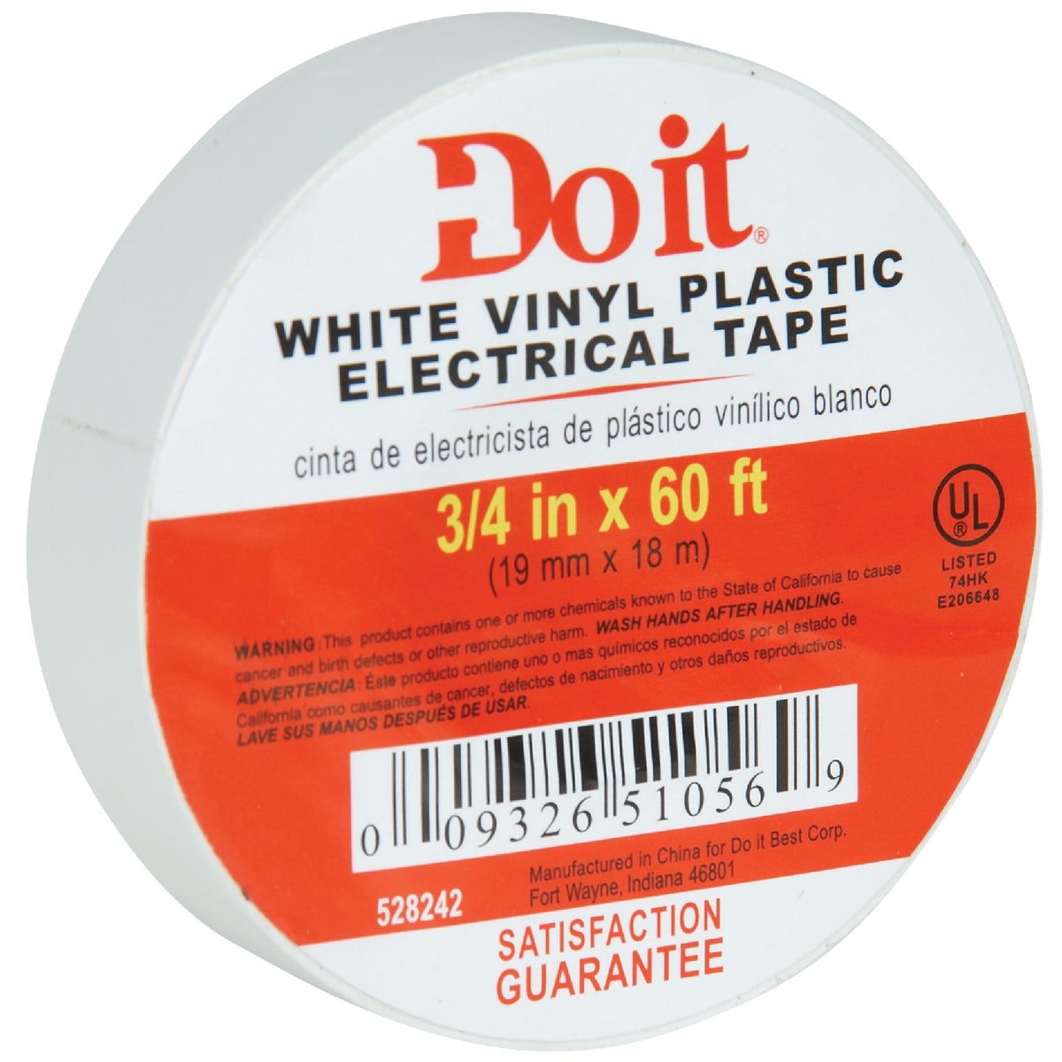 Do it General Purpose 3/4 In. x 60 Ft. White Electrical Tape Image 2