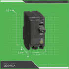 Square D QO 40A Double-Pole Standard Trip Circuit Breaker Image 2