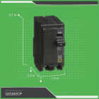 Square D QO 60A Double-Pole Standard Trip Circuit Breaker Image 2