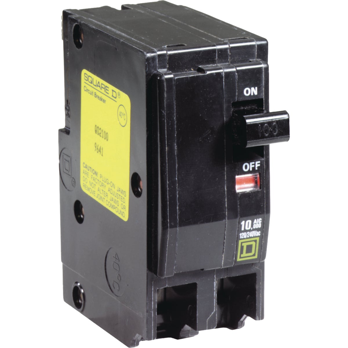 Square D QO 100A Double-Pole Standard Trip Circuit Breaker Image 1