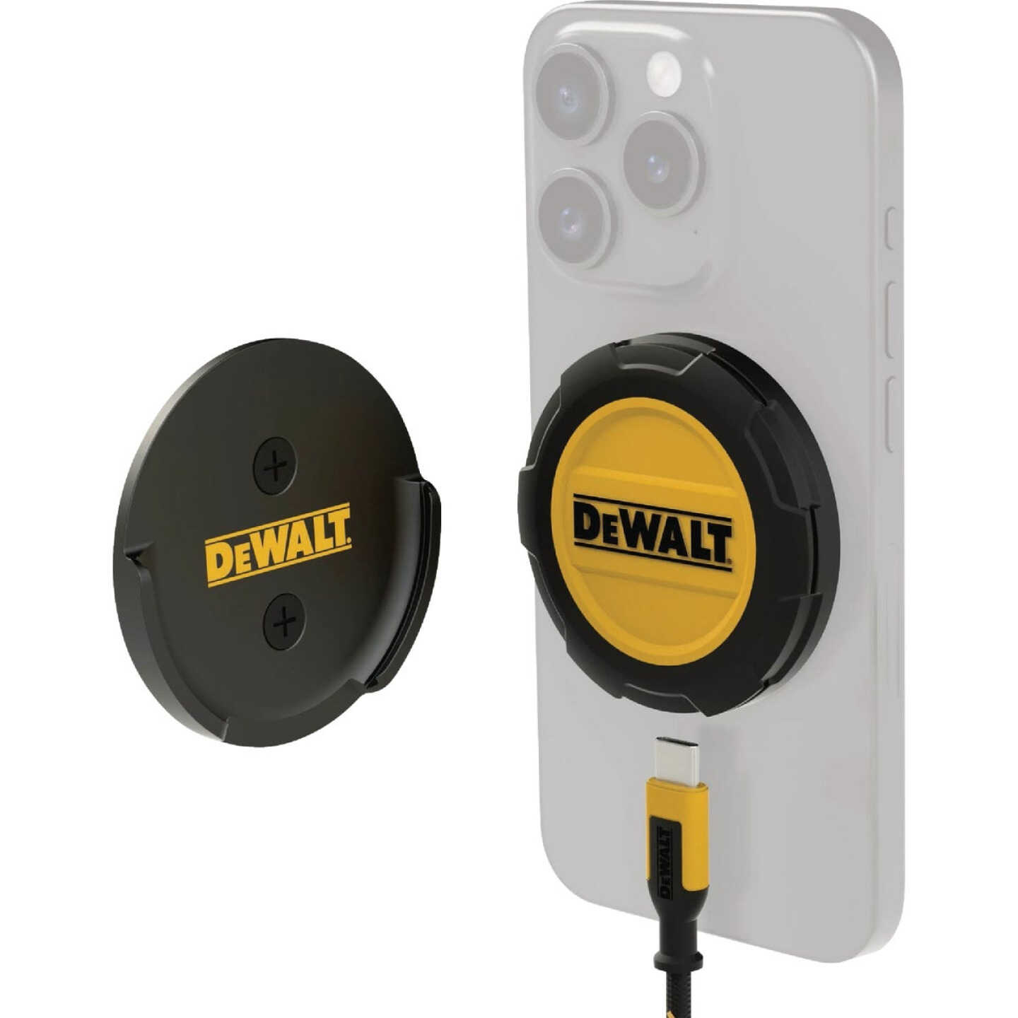 DEWALT 15W Wall-Mountable Magnetic Wireless Charger Image 1