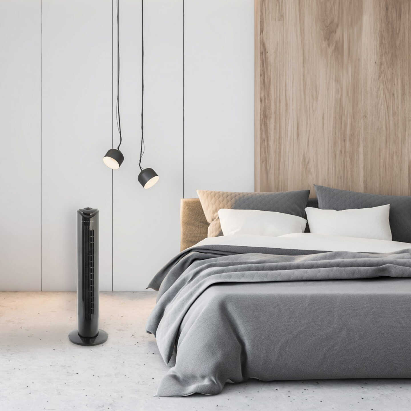 Denali Aire 29 In. Black 3-Speed Oscillating Tower Fan Image 2