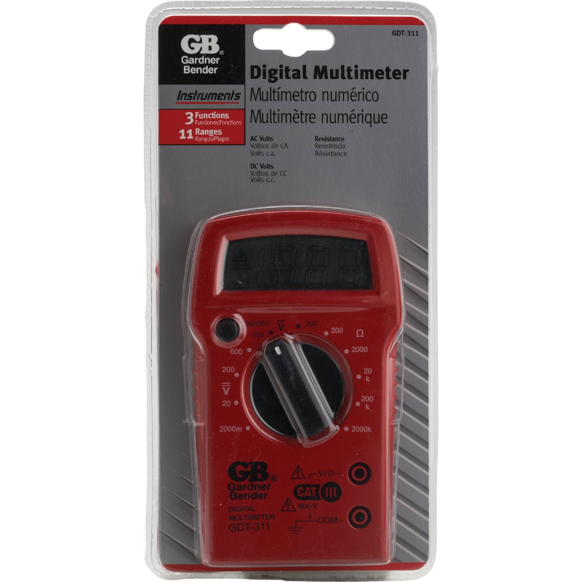 Gardner Bender 3-Function Digital Multi-Tester Image 3