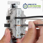 Leviton Lever Edge White 15A Commercial Grade 5-20R Duplex Outlet Image 2