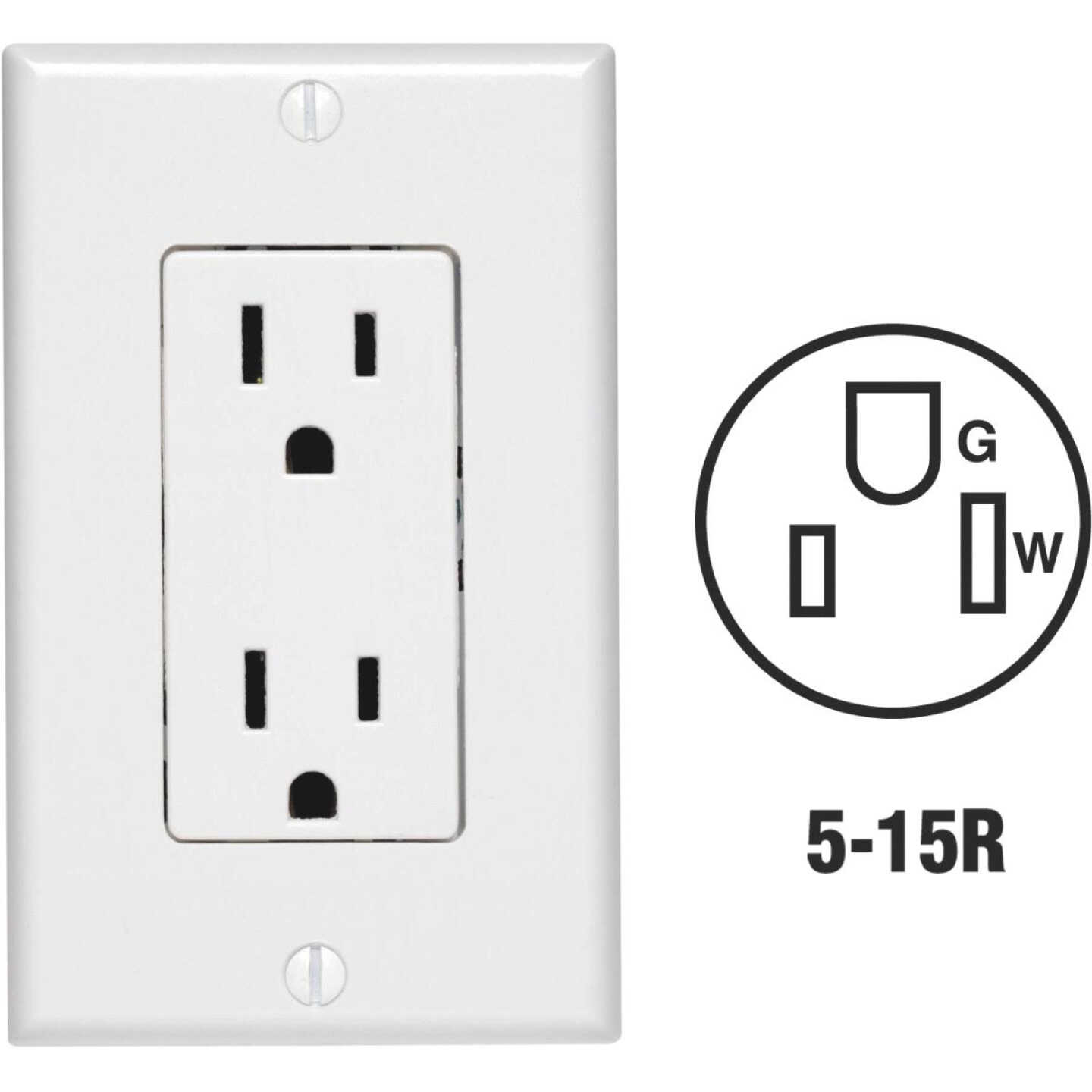 WHT DUPLEX OUTLET Image 2