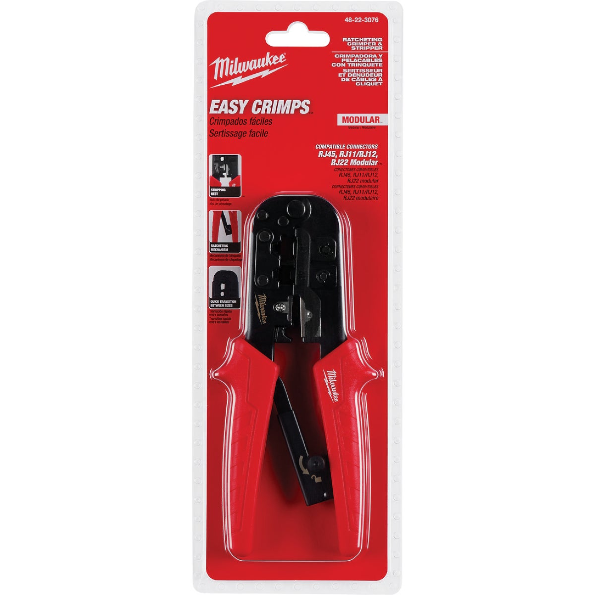 Milwaukee Ratcheting Modular Crimper & Stripper Image 5