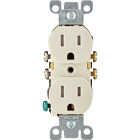 Leviton 15A Light Almond Tamper Resistant 5-15R Duplex Outlet (10-Pack) Image 1