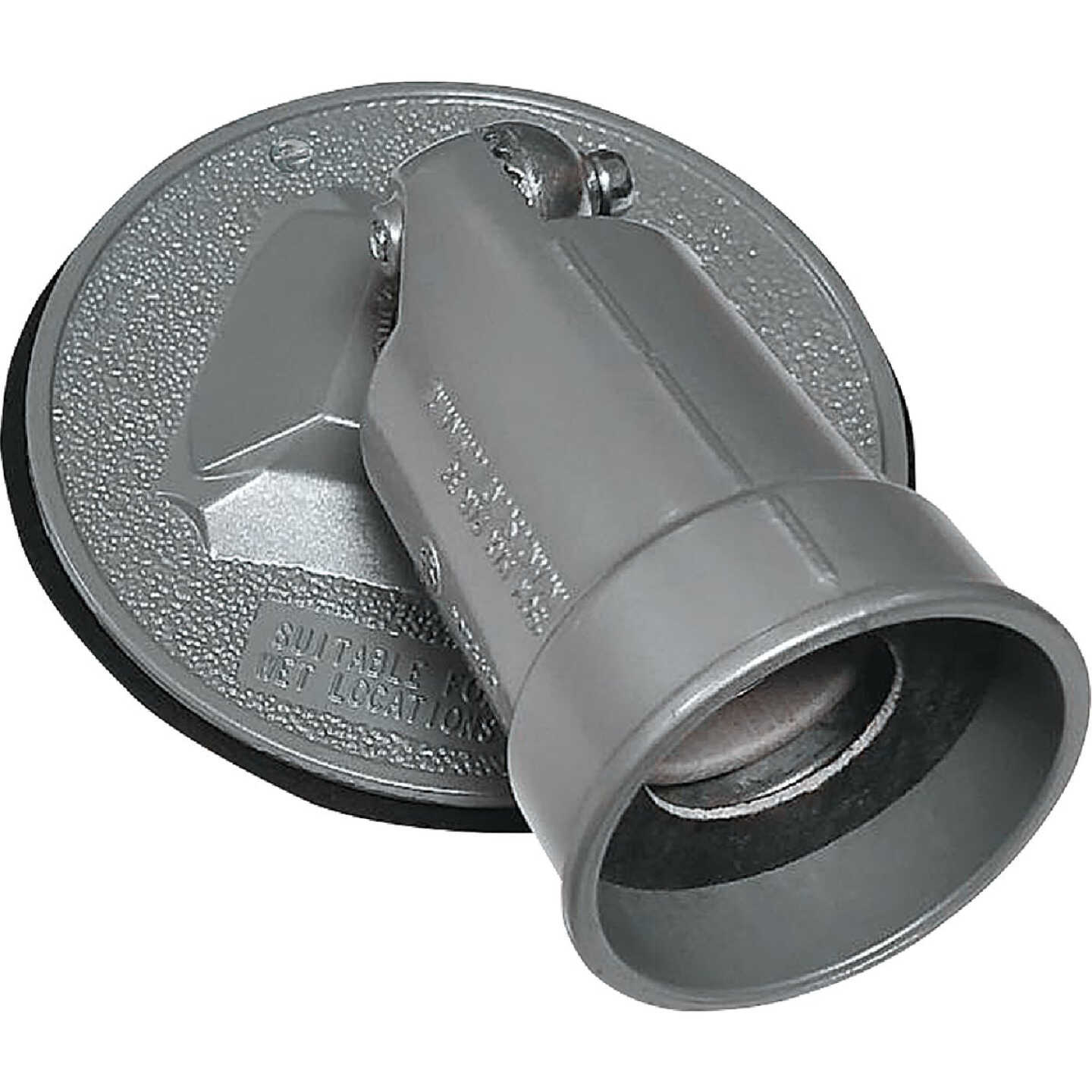 Southwire PAR38 Round Gray Weatherproof Lamp Holder Image 1