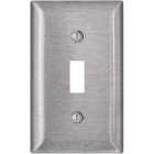 Leviton 1-Gang Stainless Steel Toggle Magnetic C-Series Switch Wall Plate Image 1
