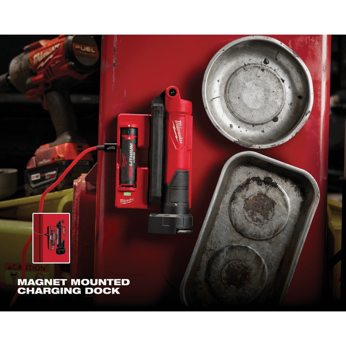 Milwaukee REDLITHIUM 550 Lm. LED USB Stick Light with Magnet Image 5