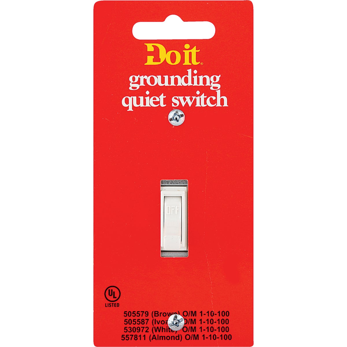 Do it Residential Grade 15 Amp Toggle Single Pole Switch, White Image 2