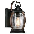 Westinghouse Canyon 1-Light Textured Black & Barnyard Finish Outdoor Wall Fixture Image 1