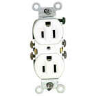 Leviton 15A White Shallow Grounded 5-15R Duplex Outlet Image 2