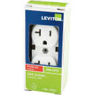 Leviton 20A White Heavy-Duty 5-20R Duplex Outlet Image 3