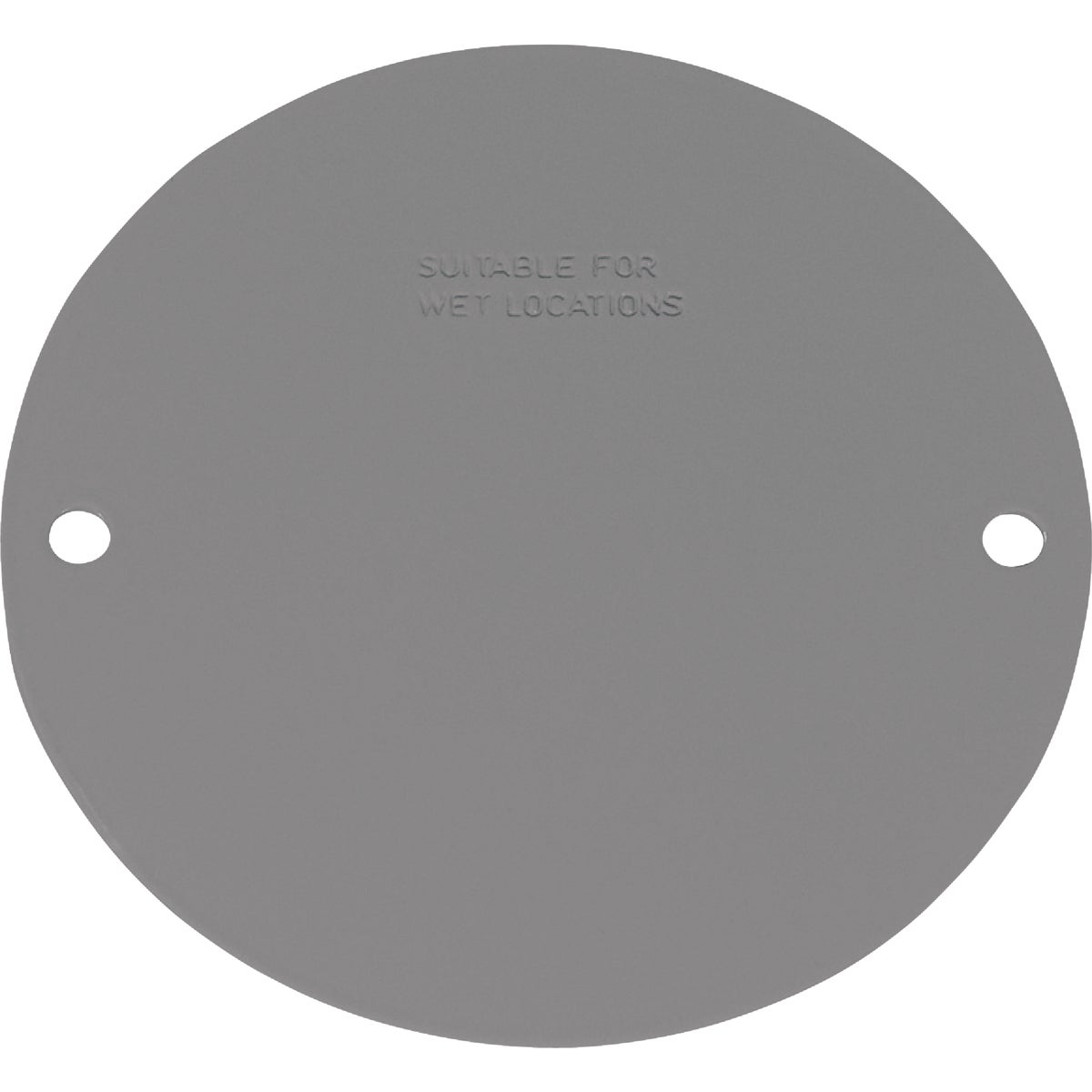 Southwire 4 In. Blank Gray Stamped Steel Weatherproof Cover