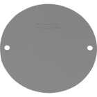 Southwire 4 In. Blank Gray Stamped Steel Weatherproof Cover Image 1