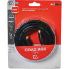 RCA 12 Ft. Black Digital RG6 Coaxial Cable Image 1