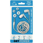 GetPower 3.5mm White Music & Calling Earbuds Image 1