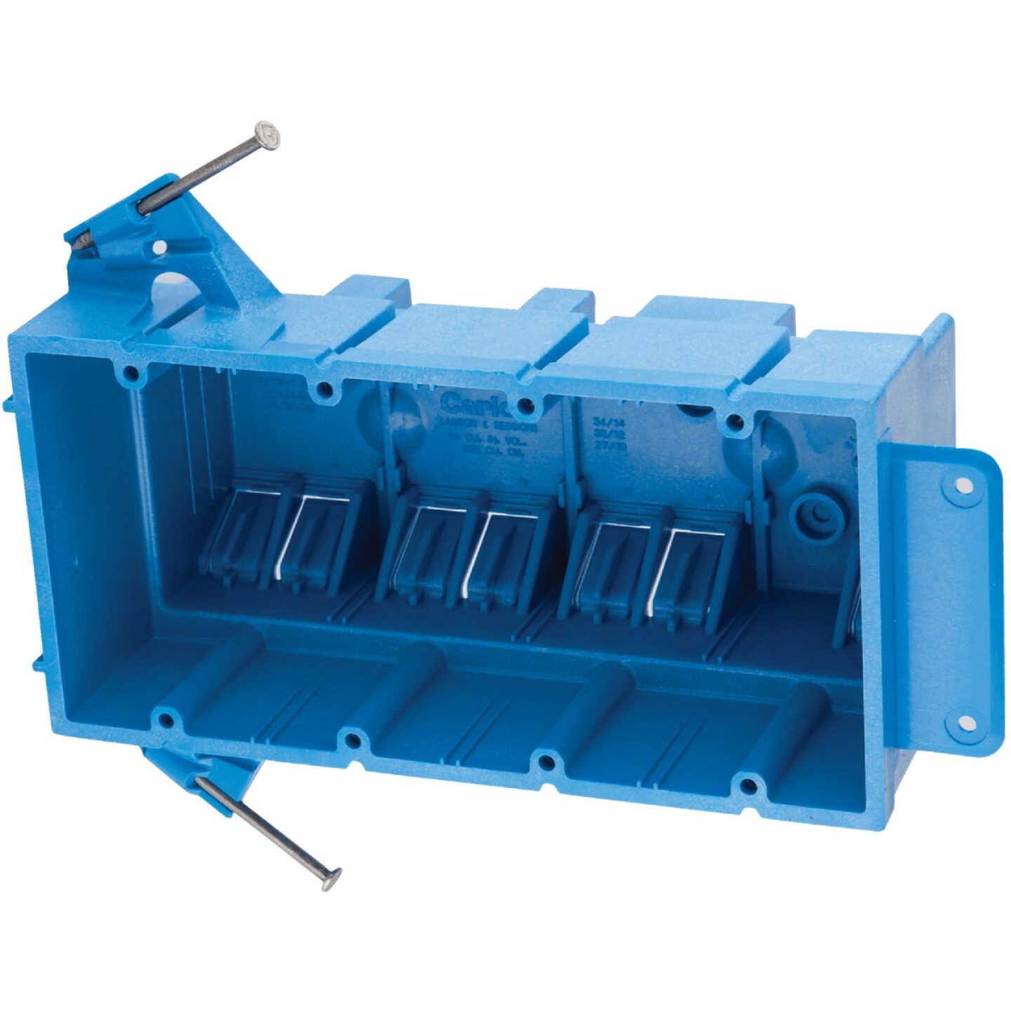 Carlon SuperBlue 4-Gang Thermoplastic Molded Wall Box Image 1