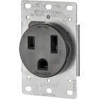 Leviton 50A Flush Mount Black 6-50R Welder Power Outlet Image 2
