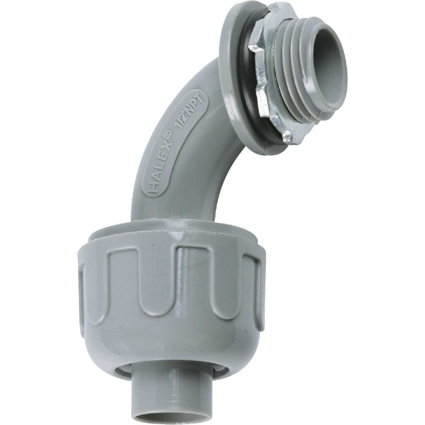 Halex 1/2 In. 90 Deg Quick-Set Liquid Tight Connector Image 1