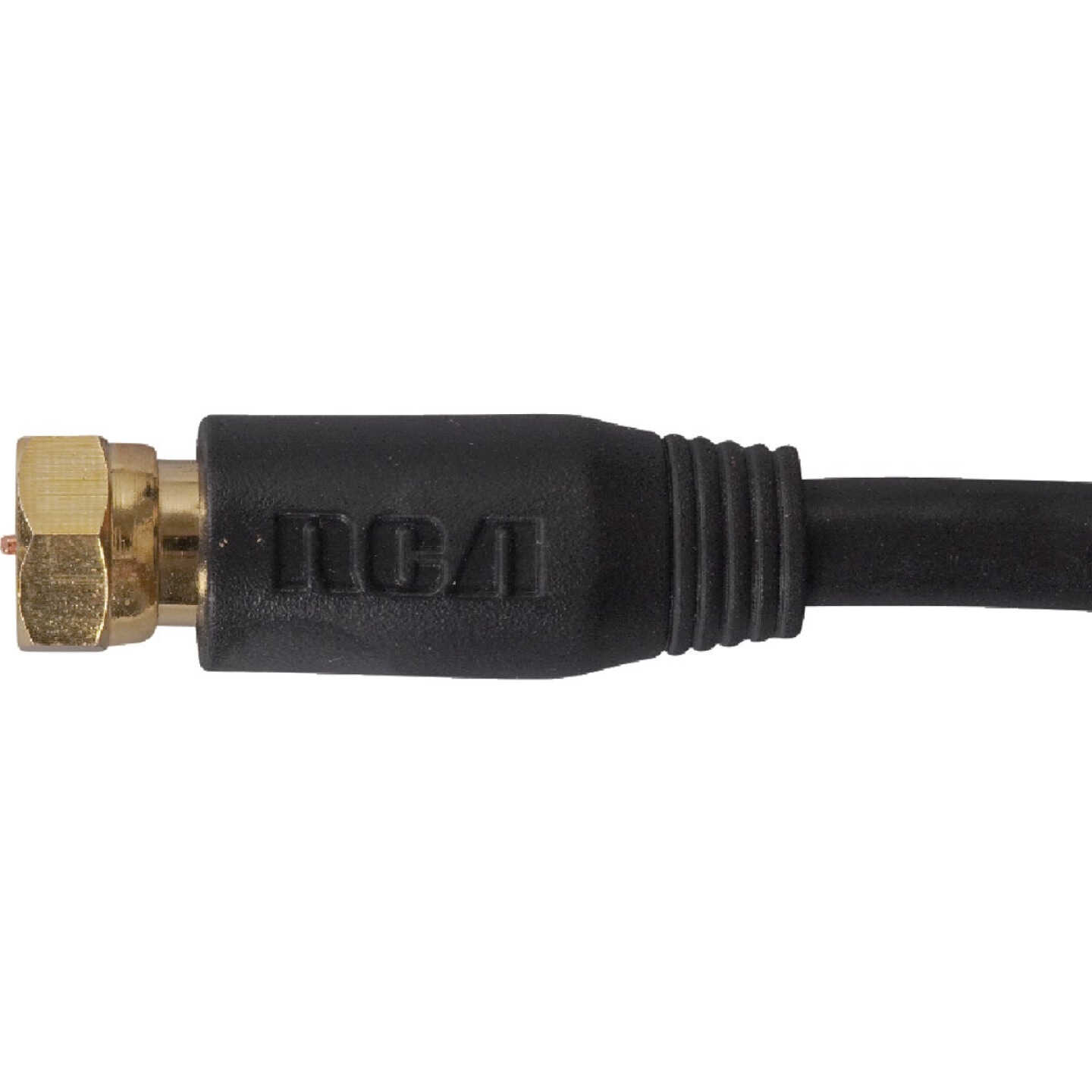 RCA 6 Ft. Black Digital RG6 Coaxial Cable Image 3