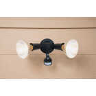 Halo Black Motion Sensing Dusk To Dawn Incandescent Floodlight Fixture Image 3