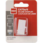 RCA CAT 5E/6 White In-Line Coupler Image 1