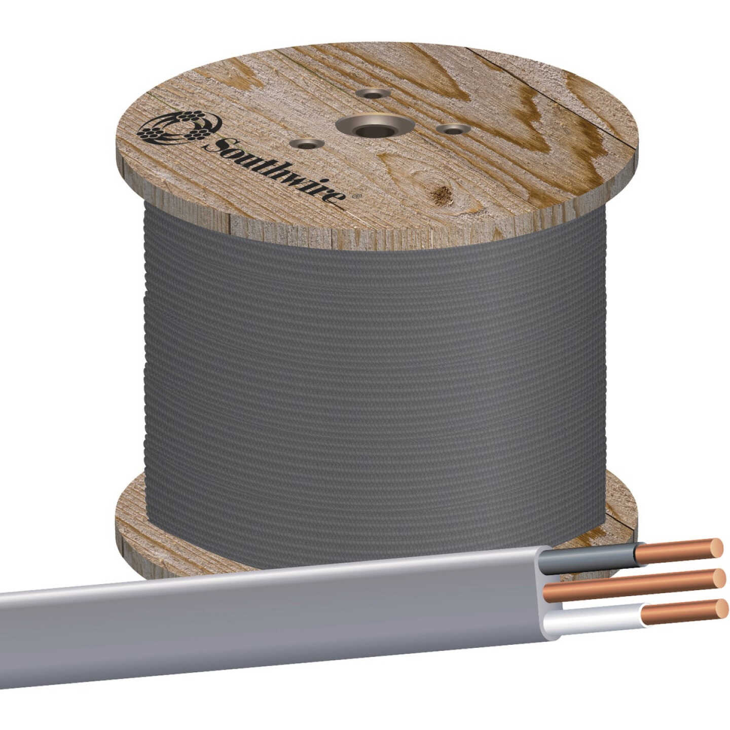 Southwire 1000 Ft. 12 AWG 2-Conductor UFW/G Electrical Wire Image 1